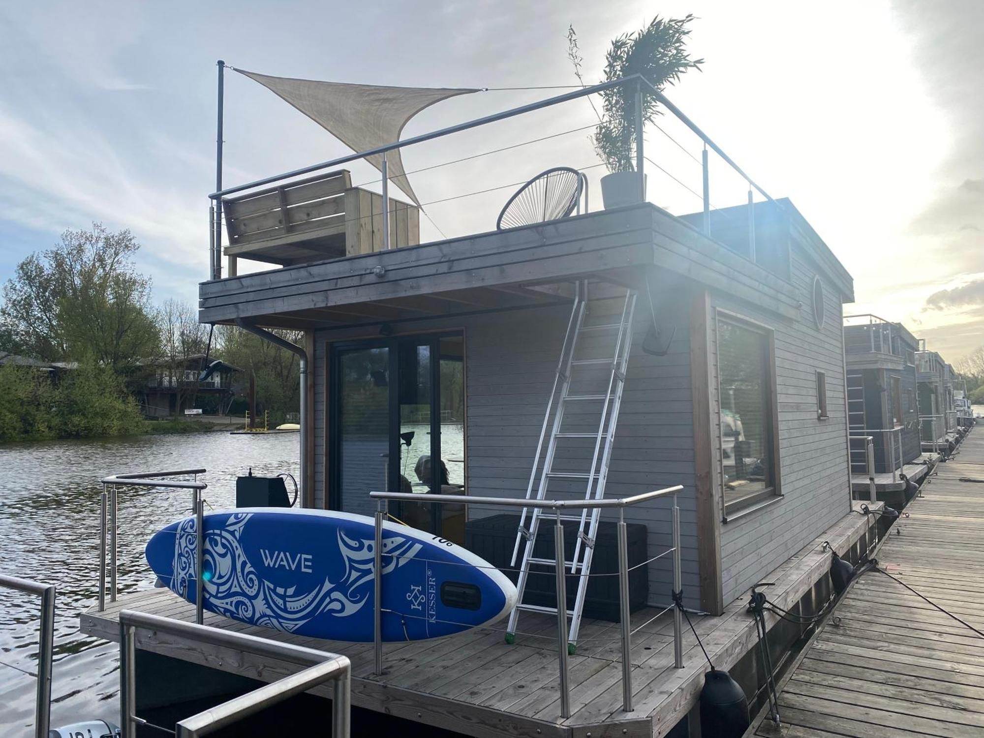 Hausboot Off Im Diamantgraben An Der Elbe Hotel Hamburg Bagian luar foto